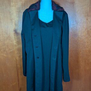 Vintage Kathie Lee Collection Tank Black Dress Jacket